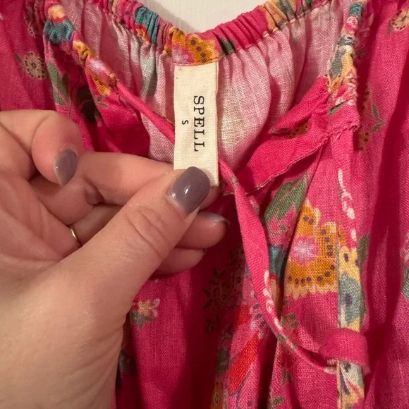 Spell Floral Pink Women's Dress - Picture 3 of 9